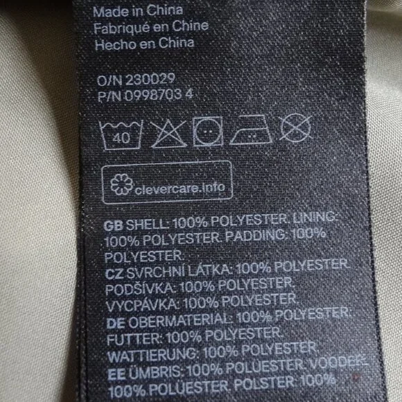 *NWOT* H&M Quilted Liner Lightweight Padded Vest, Sage Green, Size XS/S - Picture 5 of 5